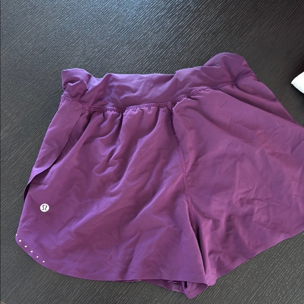 Lululemon athletica fast and free running short purple plum